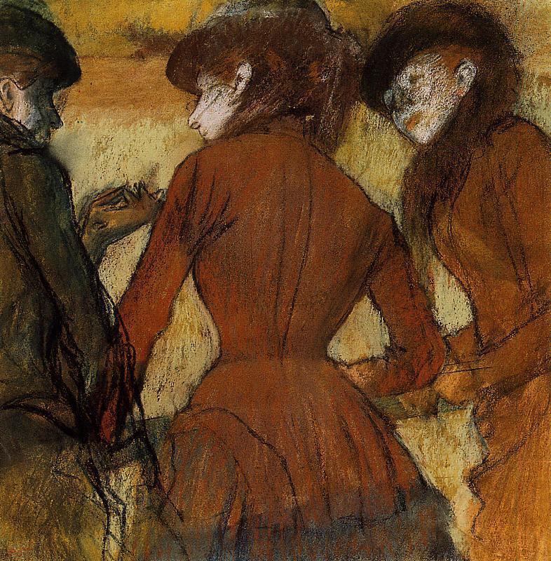Three Women at the Races 1885